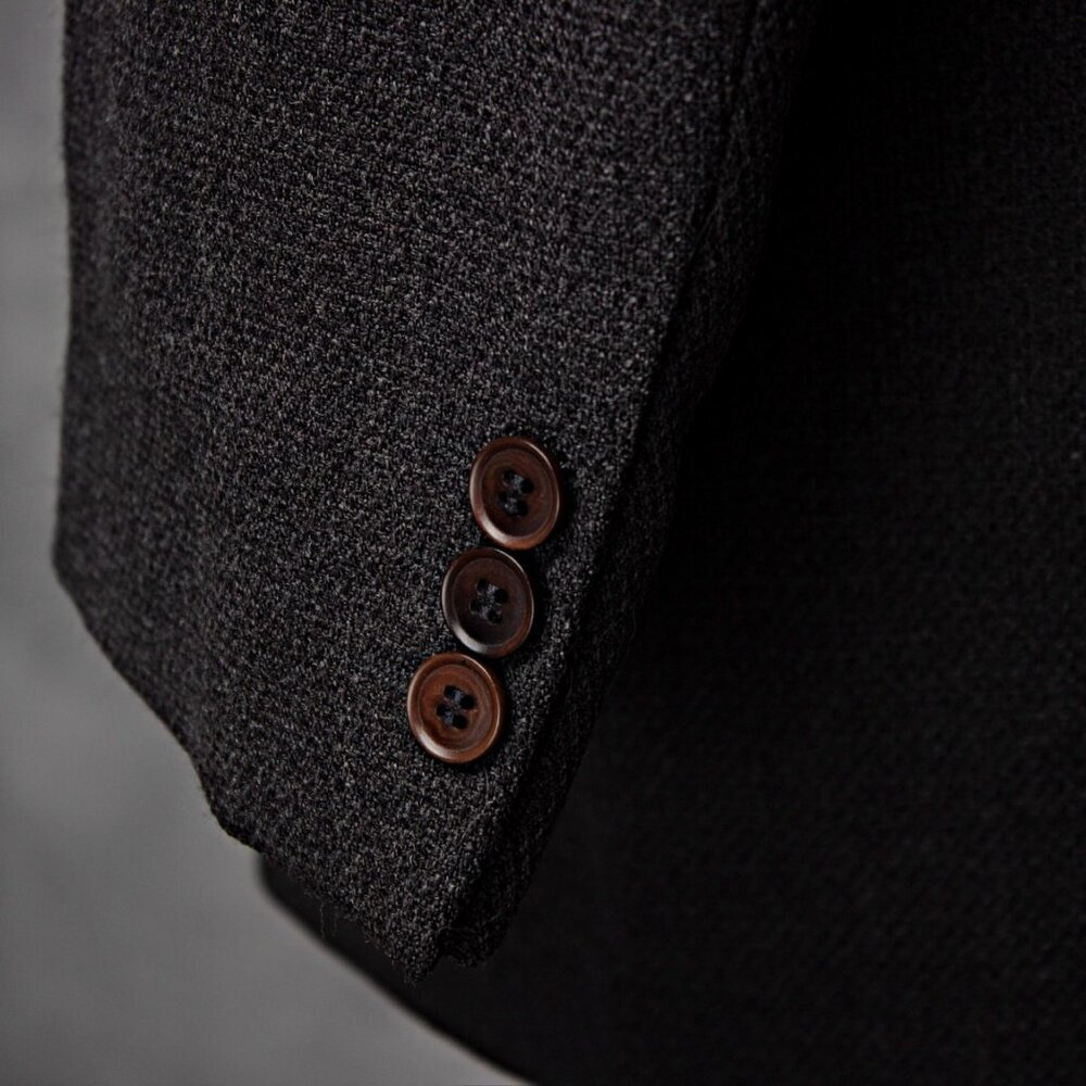 Mens Wool Blend Blazer | Hugo Boss | 44 L | Classic Fit Double-Breasted 3-Button - Picture 6 of 7